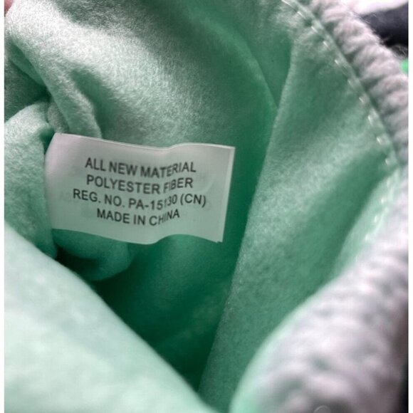 NWT Narwhal Crocheted Christmas Stocking Sparkly Seafoam Green 20" - Picture 5 of 5